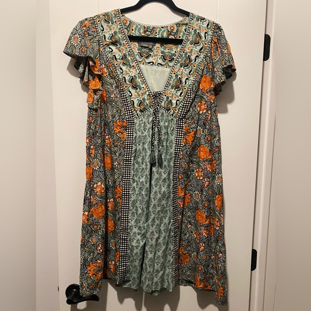 ANTHROPOLOGIE- V-neck /Flutter sleeved dress